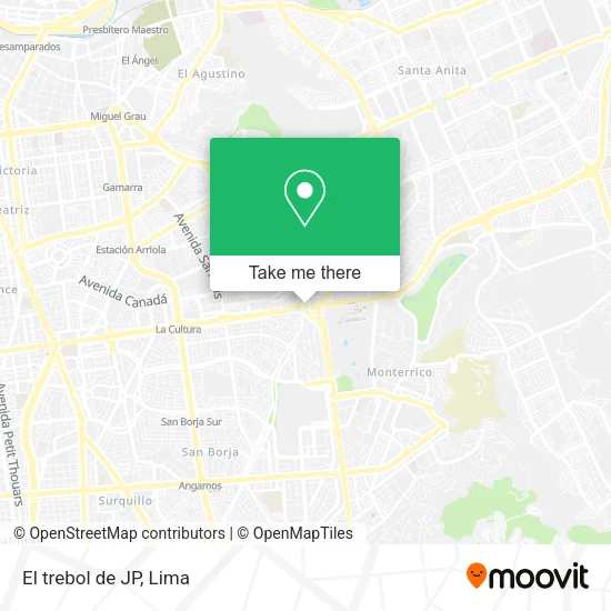 Mapa de El trebol de JP