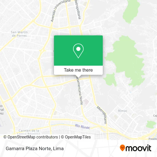 Mapa de Gamarra Plaza Norte