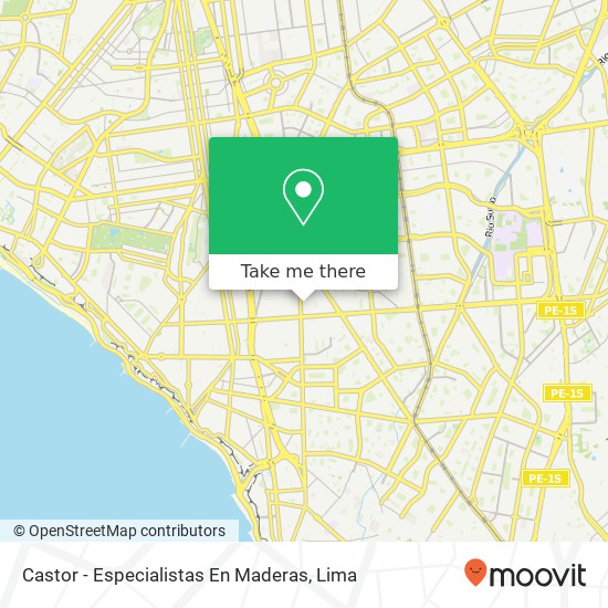 Castor - Especialistas En Maderas map