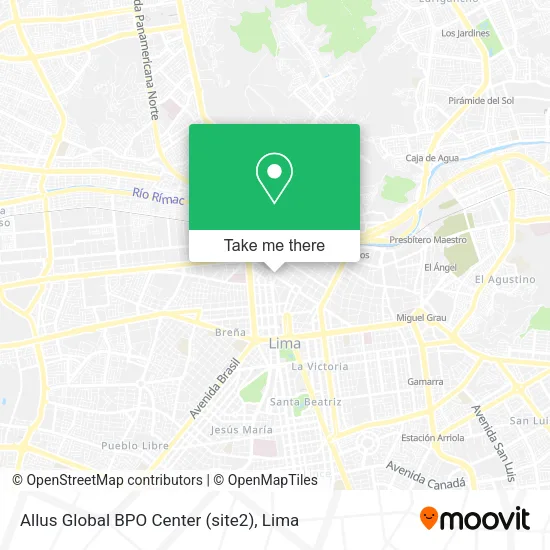 Mapa de Allus Global BPO Center (site2)