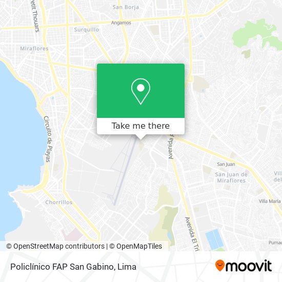 Policlínico FAP San Gabino map