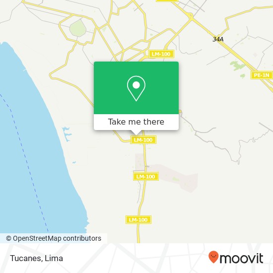 Tucanes map