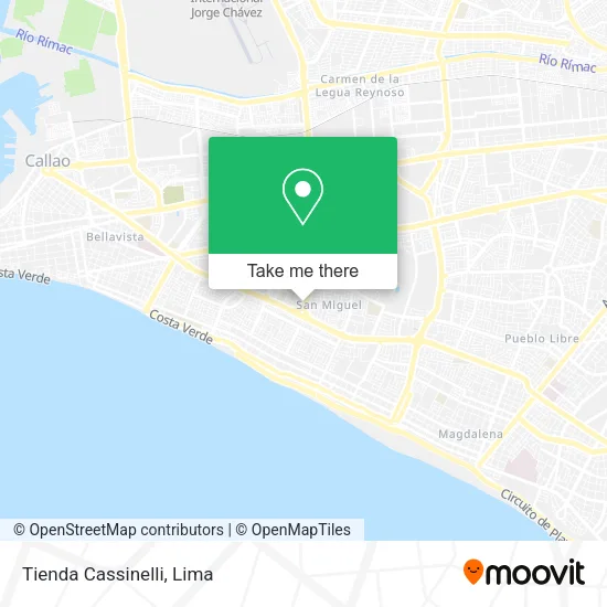 Tienda Cassinelli map