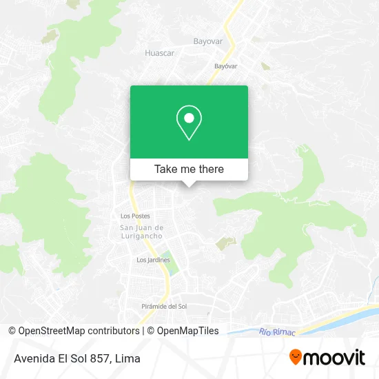 Avenida El Sol 857 map
