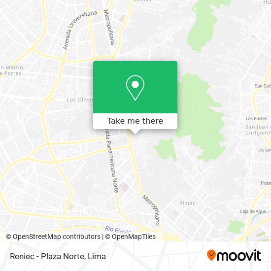 Reniec - Plaza Norte map