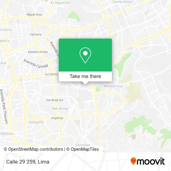Mapa de Calle 29 259
