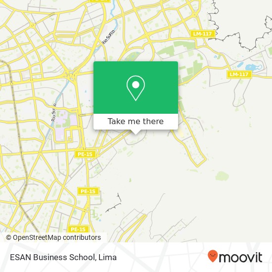 ESAN Business School map
