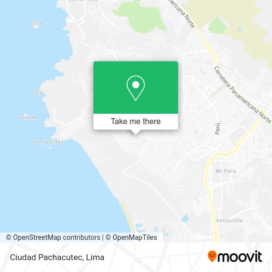 Ciudad Pachacutec map