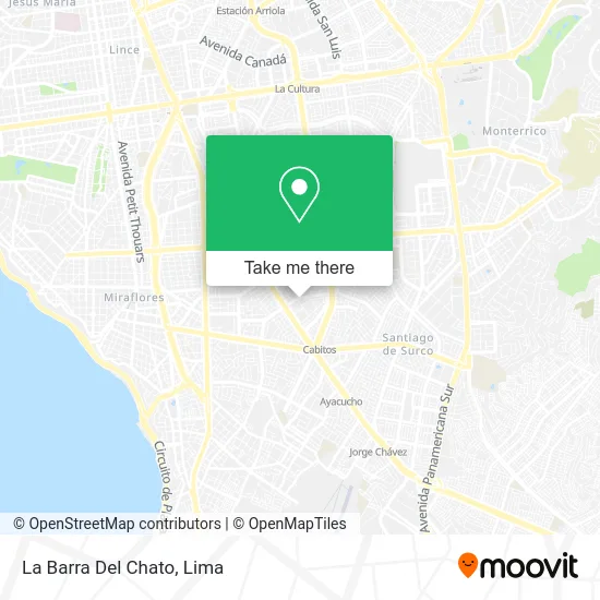 La Barra Del Chato map