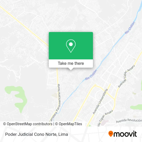 Poder Judicial Cono Norte map
