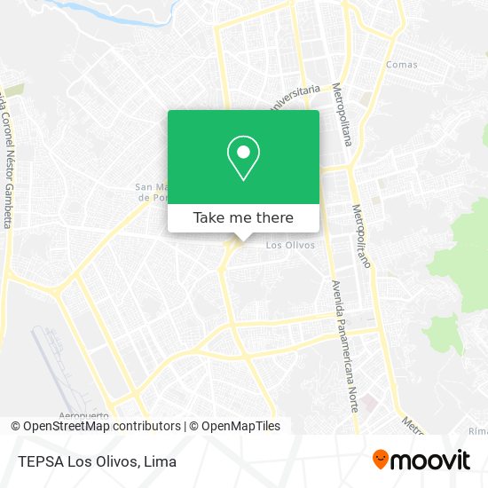 Mapa de TEPSA Los Olivos