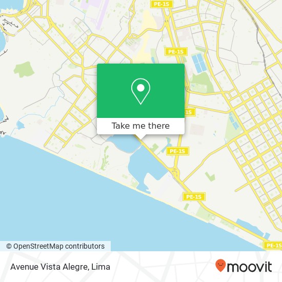 Avenue Vista Alegre map