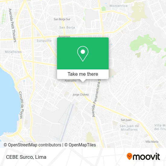CEBE Surco map