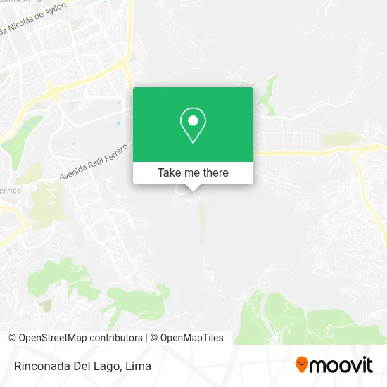 Rinconada Del Lago map