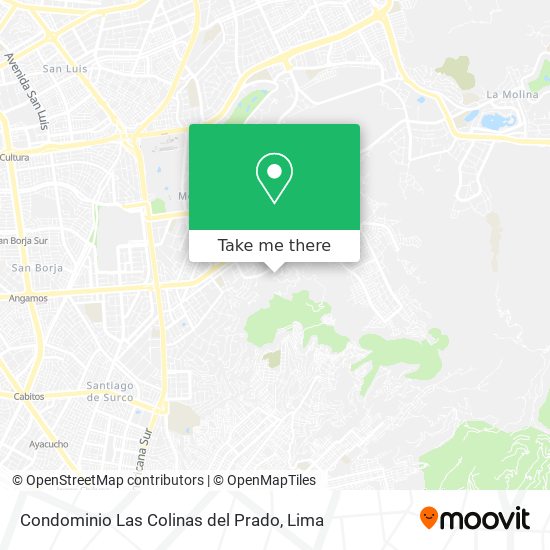 Condominio Las Colinas del Prado map