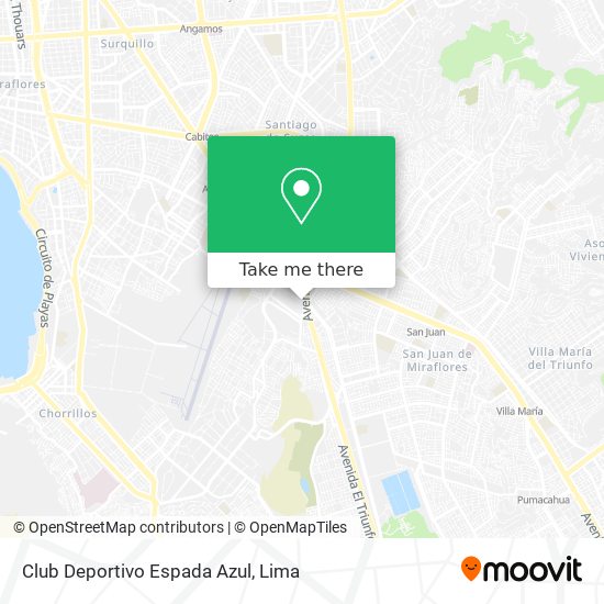 Club Deportivo Espada Azul map