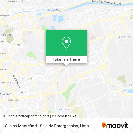 Clinica Montefiori - Sala de Emergencias map