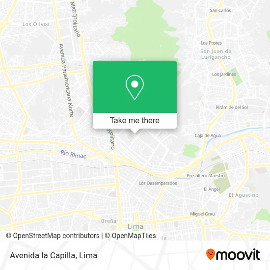 Avenida la Capilla map