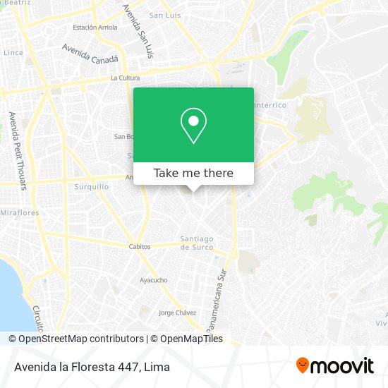 Mapa de Avenida la Floresta 447