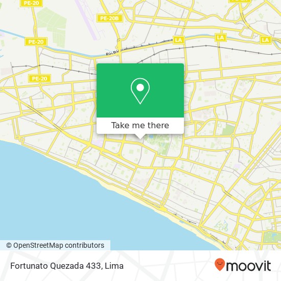 Fortunato Quezada 433 map