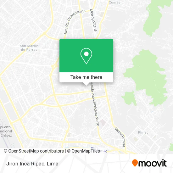 Jirón Inca Ripac map