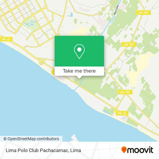 Lima Polo Club Pachacamac map