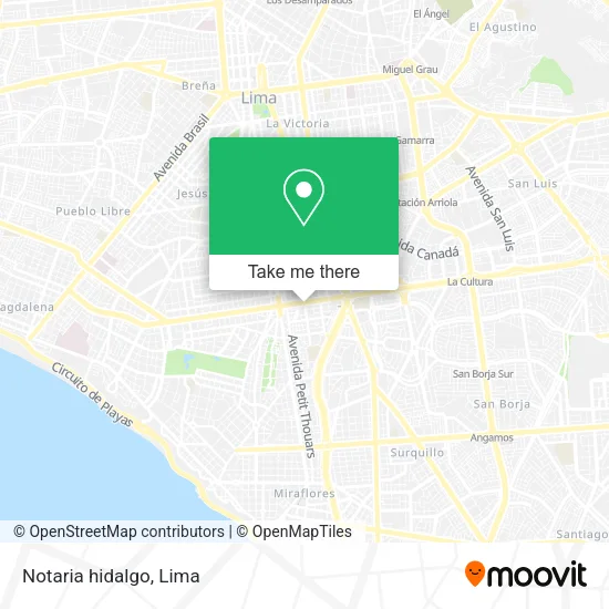 Mapa de Notaria hidalgo