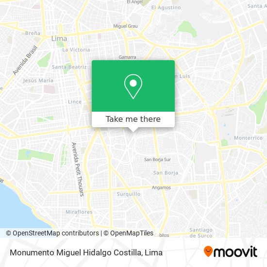 Monumento Miguel Hidalgo Costilla map