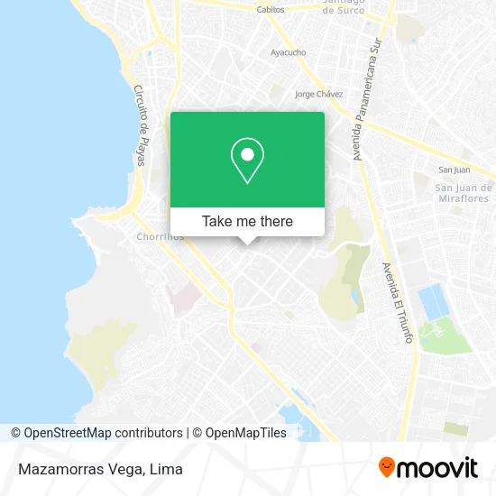 Mapa de Mazamorras Vega
