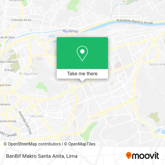 BanBif Makro Santa Anita map