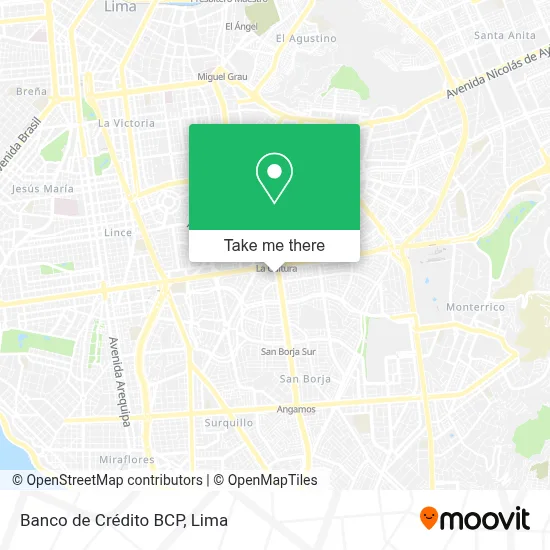 Banco de Crédito BCP map