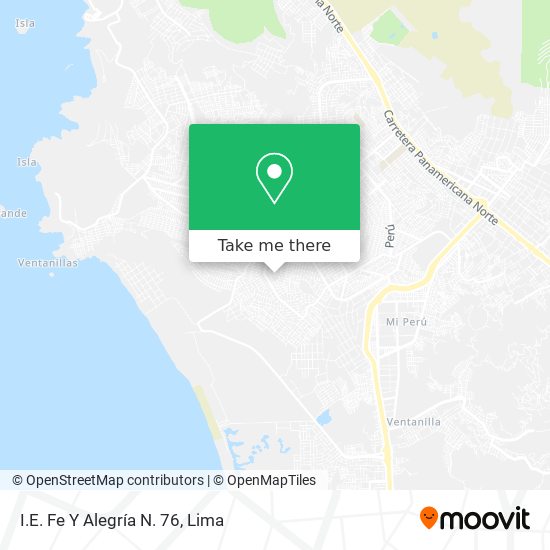 Mapa de I.E. Fe Y Alegría N. 76