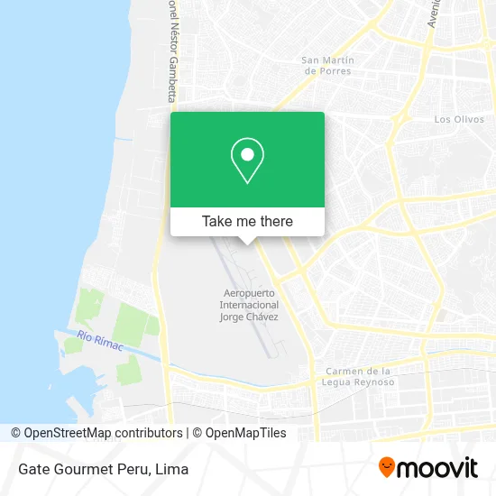 Gate Gourmet Peru map