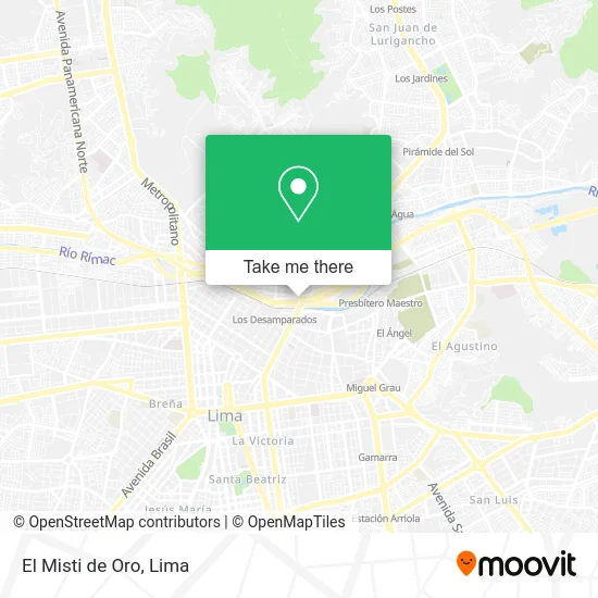 El Misti de Oro map