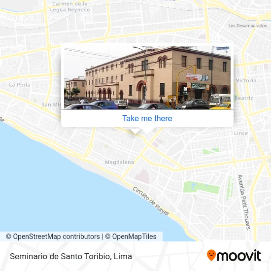Mapa de Seminario de Santo Toribio