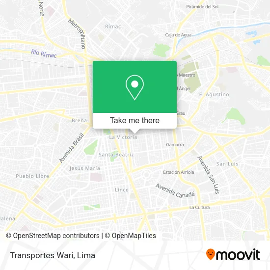 Mapa de Transportes Wari