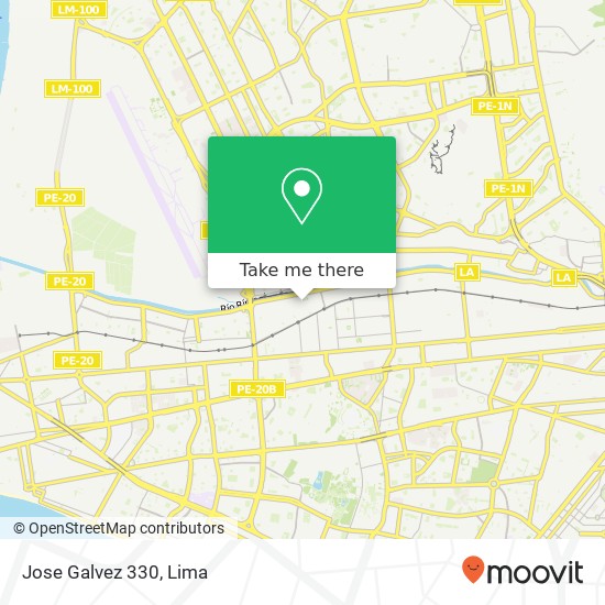 Jose Galvez 330 map
