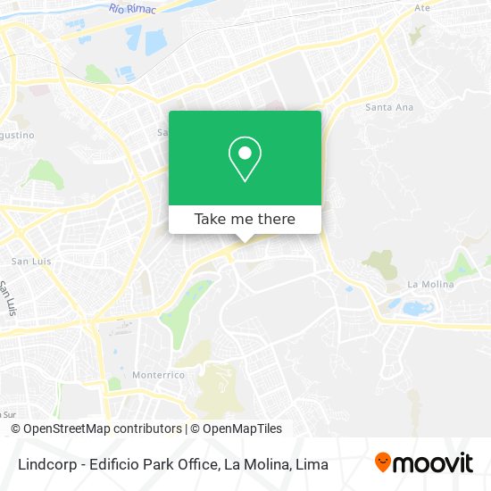 Lindcorp - Edificio Park Office, La Molina map