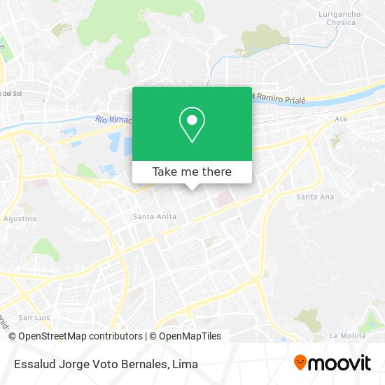 Essalud Jorge Voto Bernales map