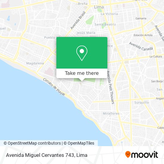 Mapa de Avenida Miguel Cervantes 743