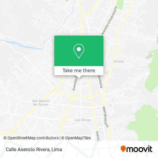 Mapa de Calle Asencio Rivera