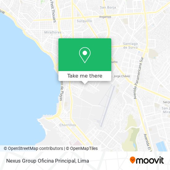 Mapa de Nexus Group Oficina Principal