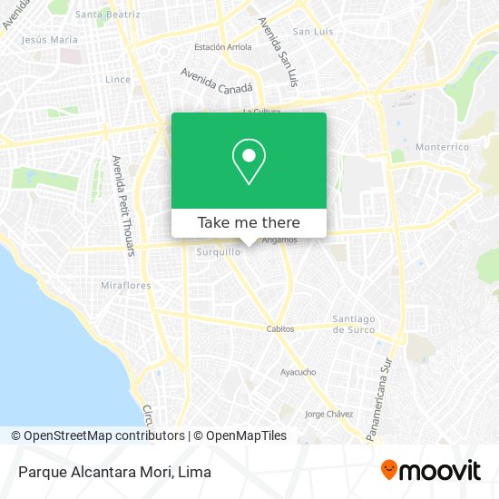 Parque Alcantara Mori map