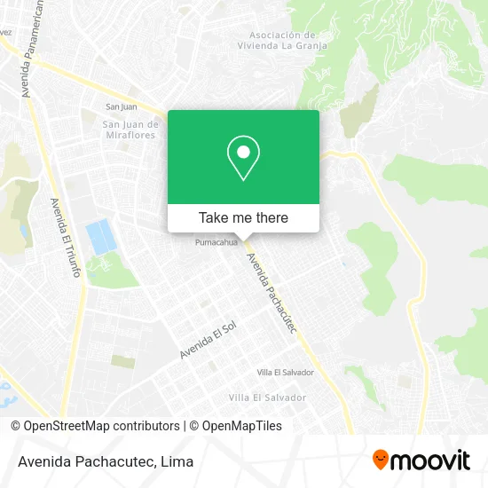 Avenida Pachacutec map