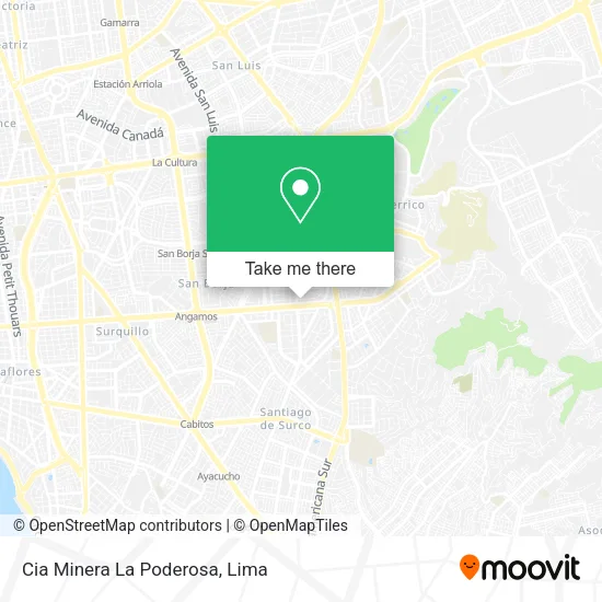 Cia Minera La Poderosa map