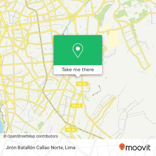 Jirón Batallón Callao Norte map