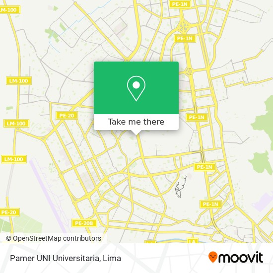 Pamer UNI Universitaria map