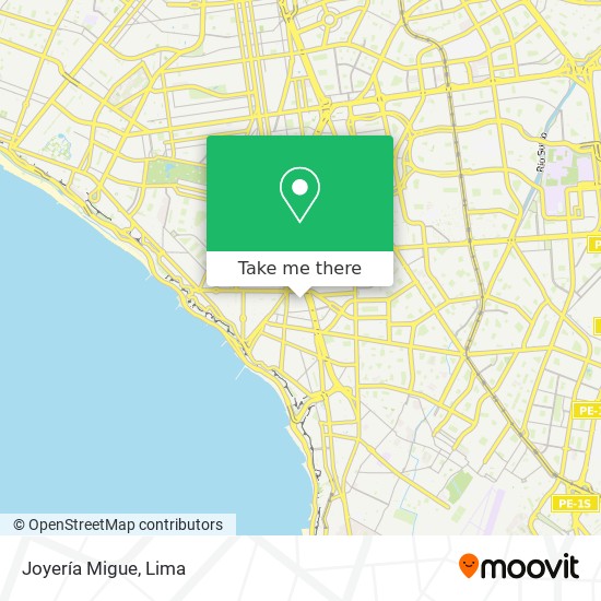 Joyería Migue map