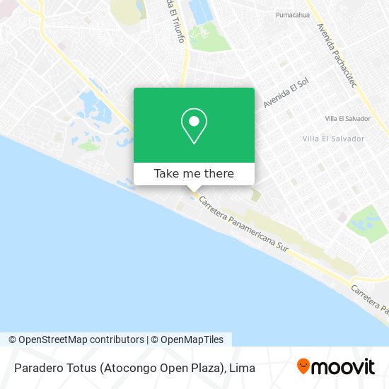 Mapa de Paradero Totus (Atocongo Open Plaza)