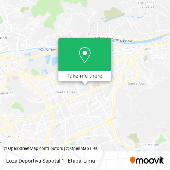 Loza Deportiva Sapotal 1° Etapa map